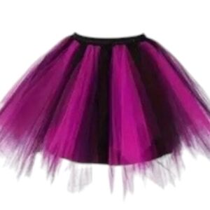 Elegant Black and Purple Tulle Skirt. (Final Price)